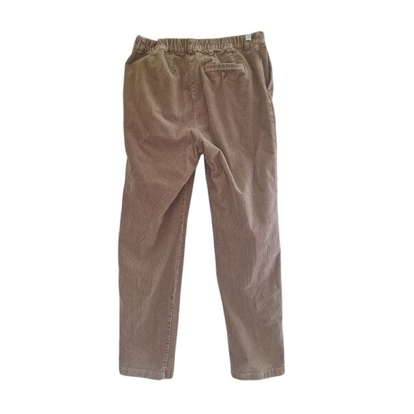 LL Bean Curvy Fit Corduroy Pants 10 TALL Flat Front Stretchy Back Soft Tan 10T - Picture 13 of 15